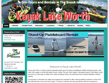 Tablet Screenshot of kayaklakeworth.com